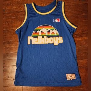 Denver Nuggets Nelk Boys Men's sz Large Basketball Jersey
